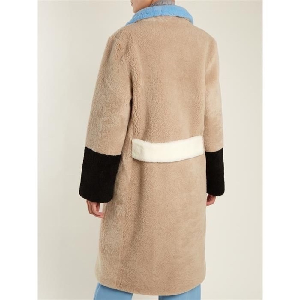 SAKS POTTS FEBBE COAT - GENUINE SHEEPSKIN/SHEARLING - MEDIUM - Picture 3 of 14